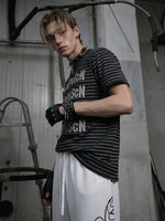 Striped Crew Neck Short Sleeve T-Shirt 2