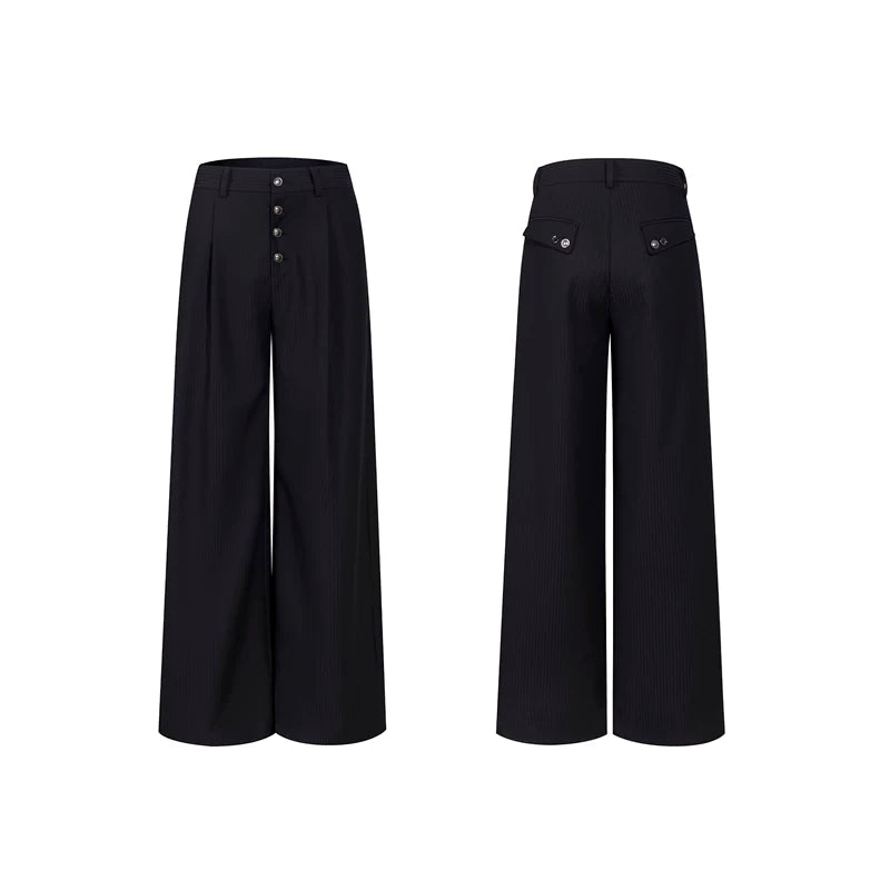 6093868086900,6093868086901,6093868086902,6093868086903, Striped Double-Breasted Stand-Collar Suit Jacket