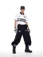 Striped Embroidered Polo Shirt 4