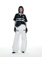 Striped Embroidered Polo Shirt 5