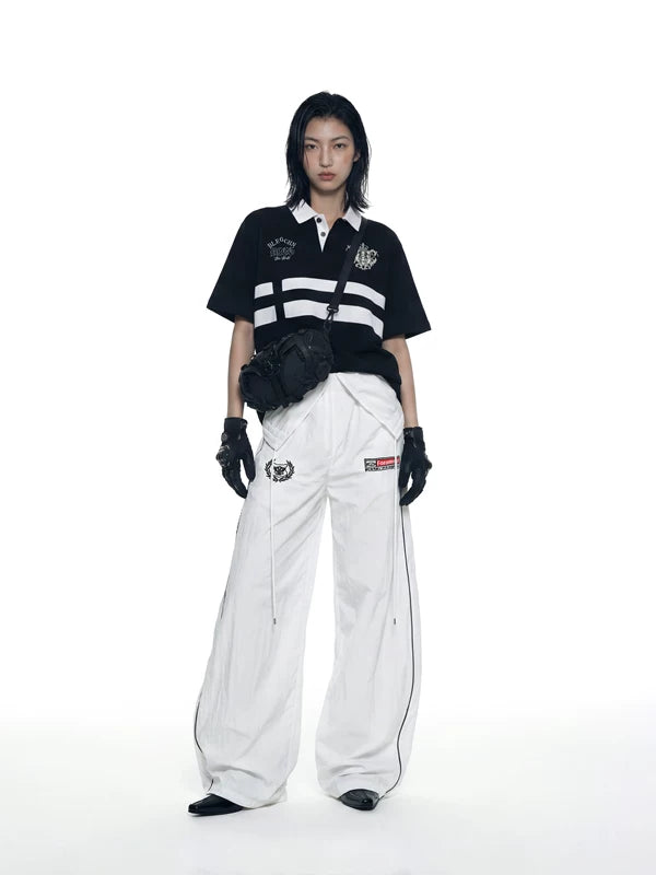 Striped Embroidered Polo Shirt 5