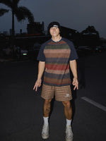 Striped Gradient Loose Short-Sleeve T-Shirt 2