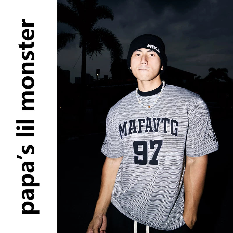 6259435567577,6259435567578,6259435567579, Striped Graphic Short-Sleeve Jersey T-Shirt