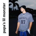 6105830217732,6105830217733,6105830217734, Striped Graphic Short-Sleeve Jersey T-Shirt
