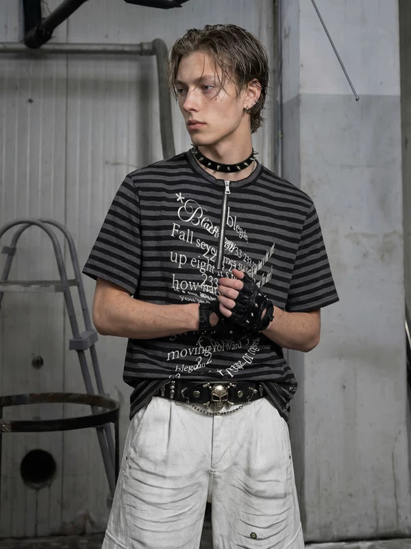 Striped Graphic Short-Sleeve T-Shirt 4