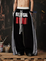 Striped Graphic Sweatpants 1