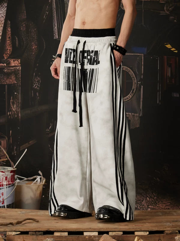 Striped Graphic Sweatpants 2