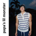 6105433332545,6105433332546,6105433332547, Striped Half-Button Knitted Vest
