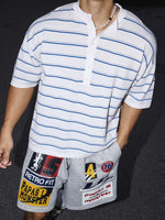 Striped Henley Short-Sleeve T-Shirt 3