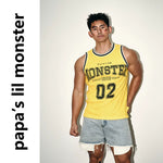 6093289768201,6093289768202,6093289768203, Striped Jersey Graphic Tank Vest