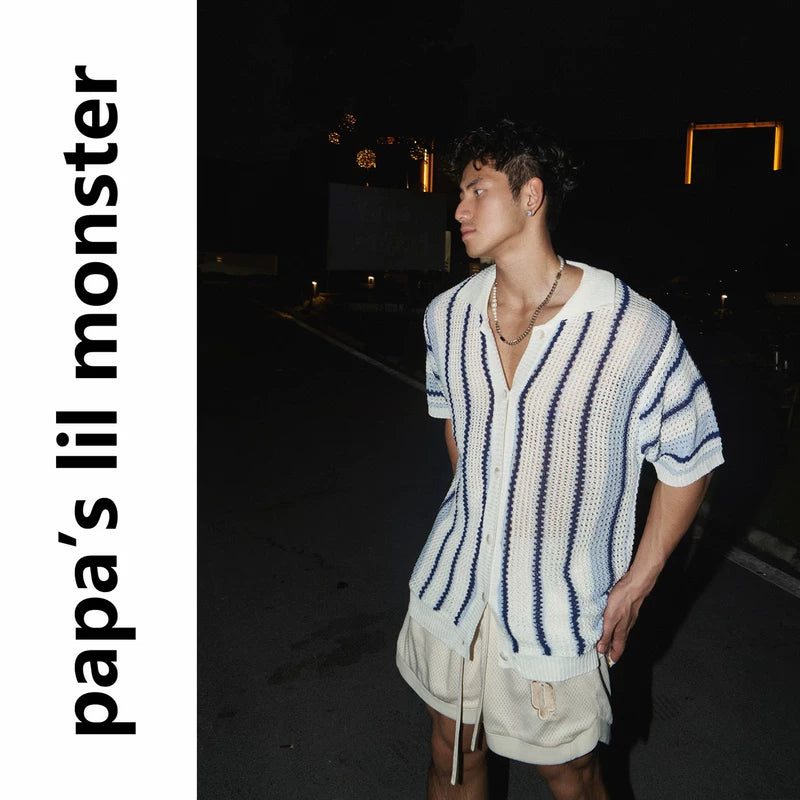 5479913303121,5479913303122,5479913303123, Striped Loose Knit Sleeveless Sweater Vest
