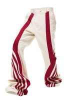 Striped Patchwork Flare Jeans 5