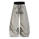 6253505886700,6253505886701,6253505886702,6253505886703, Striped Pleated Loose Casual Pants