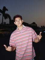Striped Polo Collar Short-Sleeve T-Shirt 5