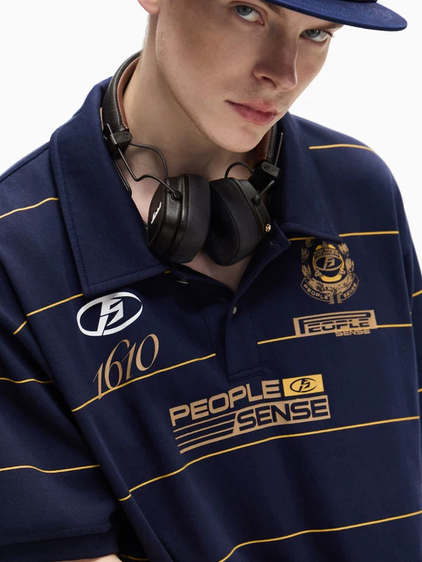 Striped Quick-Drying Polo Shirt 2