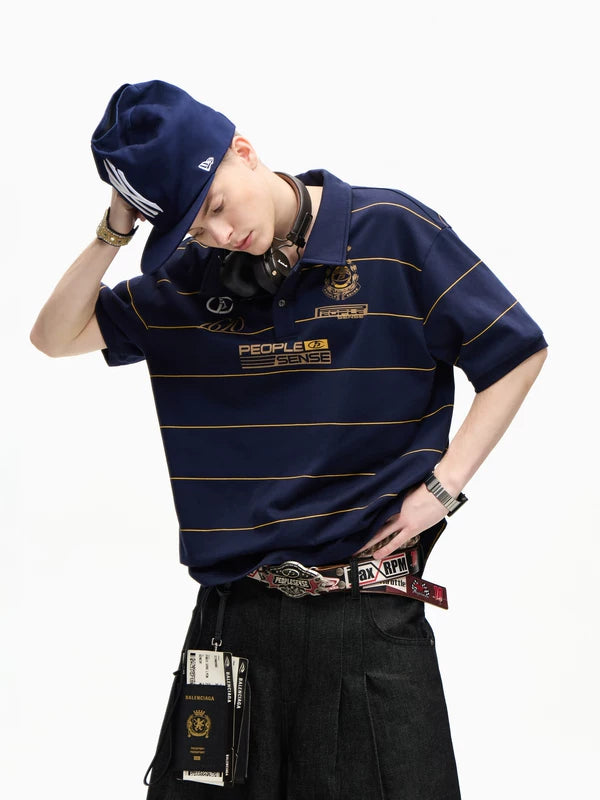 Striped Quick-Drying Polo Shirt 3