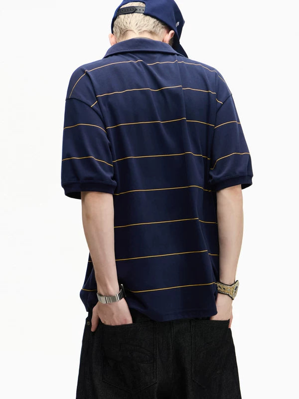 Striped Quick-Drying Polo Shirt 4