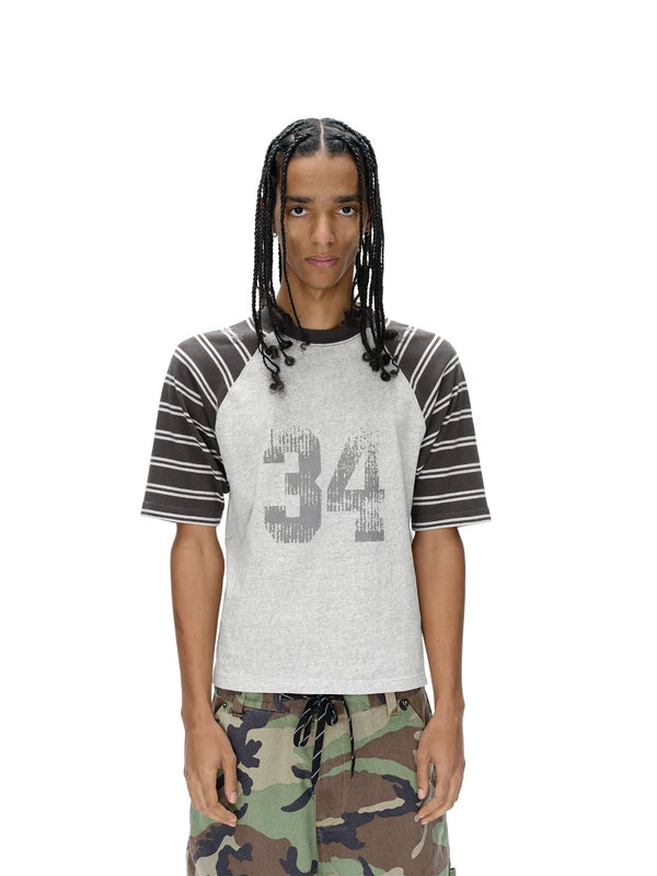 Striped Raglan Short-Sleeve T-Shirt 2