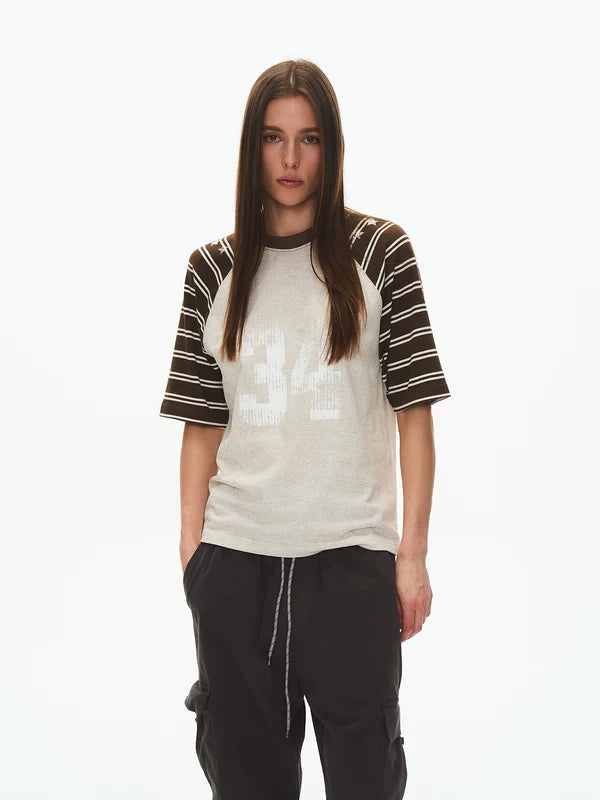 Striped Raglan Short-Sleeve T-Shirt 3