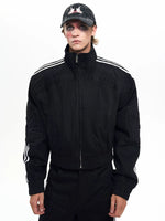 Striped Raw Denim Jacket 4
