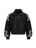 Striped Raw Denim Jacket 5
