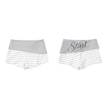 6266320586801,6266320586802,6266320586803,6266320586804, Striped Rhinestone Letter Print Mini Pants