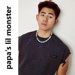 6047213500270,6047213500271,6047213500272, Striped Ripped Sleeveless Vest