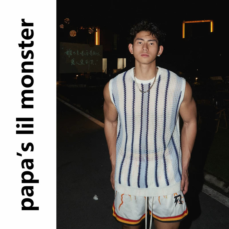 5476989174983,5476989174984,5476989174985, Striped Short-Sleeve Knit Button-Down Shirt