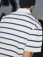Striped Short-Sleeve Polo Shirt 4