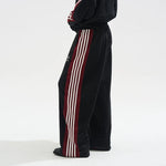 5885976116386,5885976116387,5885976116388,5885976116389, Striped Side Panel Loose Fit Sweatpants