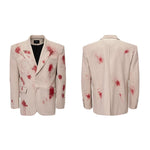 6106847135807,6106847135808,6106847135809,6106847135810, Striped Single-Breasted Slim Fit Suit Jacket