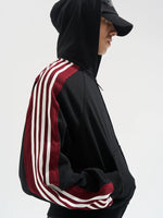 Striped Track Hoodie Zip-Up Jacket 2