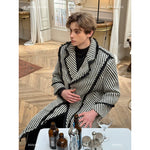Striped Woven Twill Deconstructed Trench Coat 1