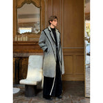 Striped Woven Twill Deconstructed Trench Coat 2