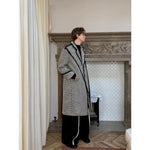 Striped Woven Twill Deconstructed Trench Coat 4