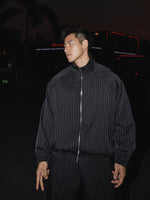 Striped Zip-Up Jacket and Pants Set 2