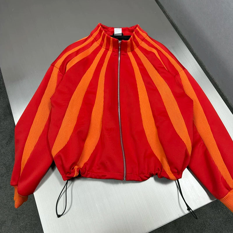 Striped Zip-Up Track Jacket 3