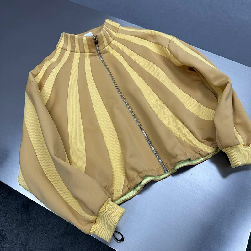 Striped Zip-Up Track Jacket 4