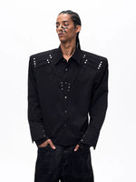 Structural Rivet Detail Long-Sleeve Shirt 3