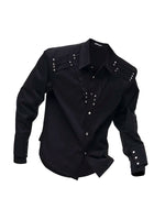 Structural Rivet Detail Long-Sleeve Shirt 5