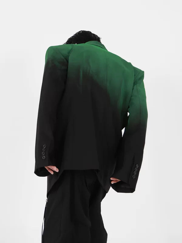 Structured Padded Shoulder Suit Jacket 3