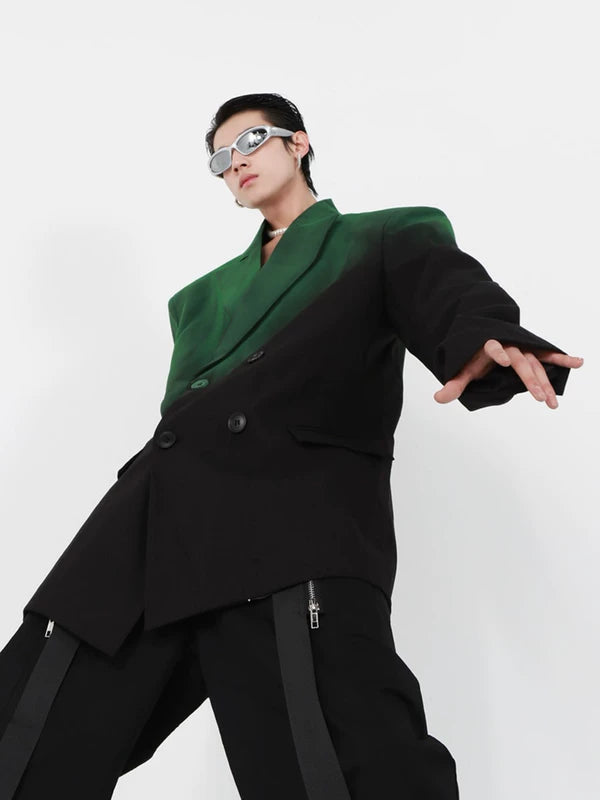Structured Padded Shoulder Suit Jacket 4