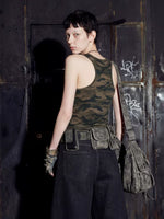Studded Camouflage Slim Fit Vest 2
