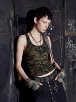 Studded Camouflage Slim Fit Vest 3
