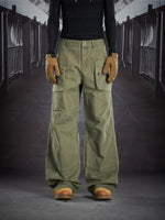 Studded Cross Multi-Pocket Workwear Pants 1