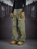 Studded Cross Multi-Pocket Workwear Pants 3