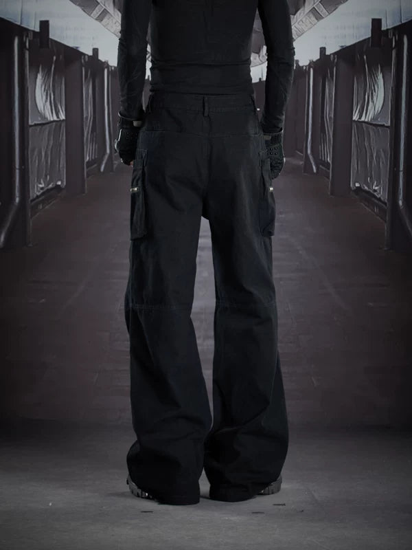 Studded Cross Multi-Pocket Workwear Pants 5