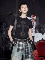 Studded Cross Short-Sleeve T-Shirt 1