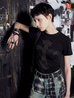 Studded Cross Short-Sleeve T-Shirt 2