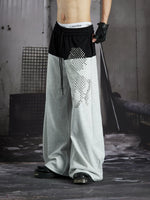 Studded Horse Print Loose Elastic Pants 2